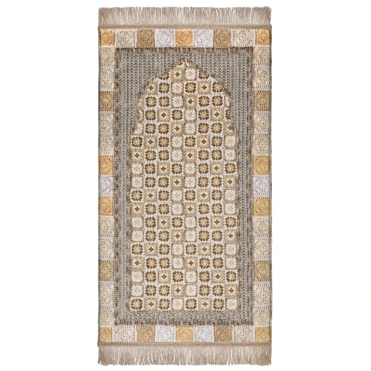 Urban Rugs Brownish Croshet Medical Prayer Mat
