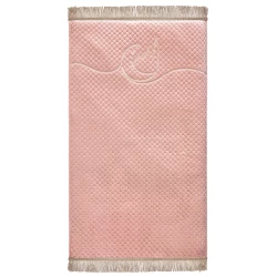 Urban Rugs Pink Pearl Memory Foam Medical Prayer Mat with Velvety-Soft Capitonne Fabric 130 x 68 cm