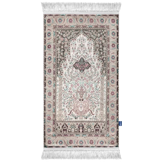 سجادة صلاة نسج ميتراب باستيل من أوربن راجز مبطنة بفوم بسمك 1.3 سم بتصميم إسلامي فاخر 120 × 66 سم سجادة صلاة نسج ميتراب باستيل من أوربن راجز مبطنة بفوم بسمك 1.3 سم بتصميم إسلامي فاخر 120 × 66 سم