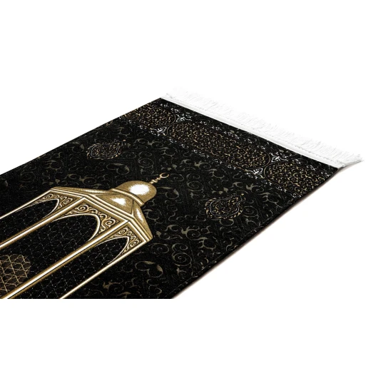 Urban Rugs Royal MaQam Naseej Prayer Mat – Black - Urban Rugs - Image 3
