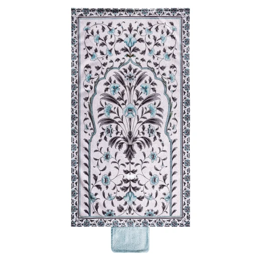 Urban Rugs Blue Blooming Damask Pocket Sejadah - Urban Rugs - Image 2
