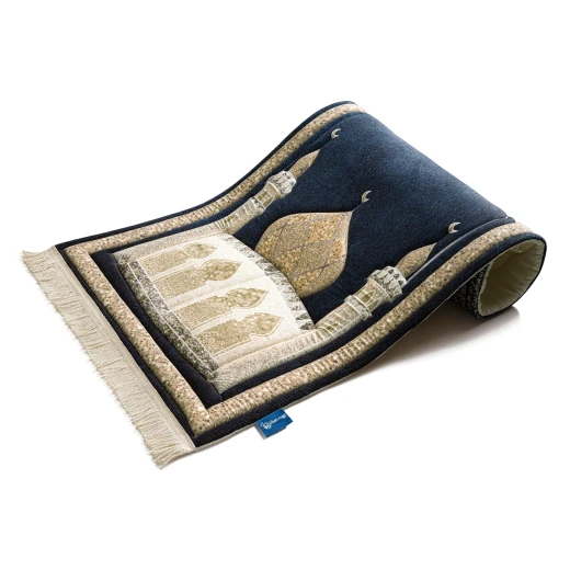 Urban Rugs Blue Shimmer Premium Prayer Mat - Urban Rugs - Image 2