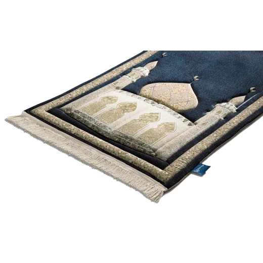 Urban Rugs Blue Shimmer Premium Prayer Mat - Urban Rugs - Image 3