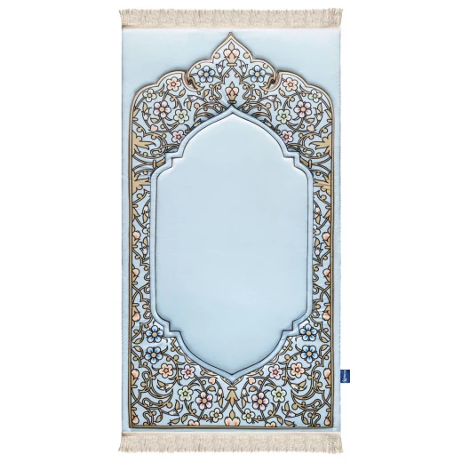 سجادة صلاة بريميوم بتصميم القوس الذهبي الناعم من أوربان روجز 120x64 سم قماش مخملي ناعم بسمك فوم 1.7 سم سجادة صلاة بريميوم بتصميم القوس الذهبي الناعم من أوربان روجز 120x64 سم قماش مخملي ناعم بسمك فوم 1.7 سم