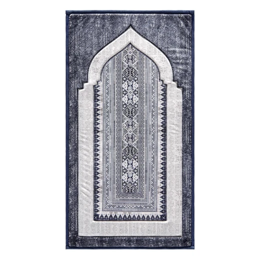 Urban Rugs Arabian Arch Premium Prayer Mat – White