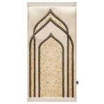 سجاد صلاة جولدن بلوسوم بريميوم مبطن من أوربان روجز الأردن 120x64 سم قماش مخملي ناعم - اربن رجز