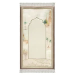 Urban Rugs Taiba Premium Prayer Mat – White - Urban Rugs