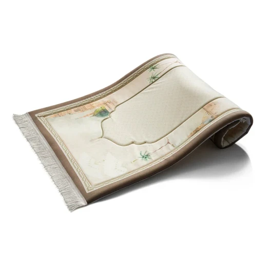 Urban Rugs Taiba Premium Prayer Mat – White - Urban Rugs - Image 2