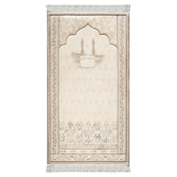 Urban Rugs Makkah Premium Prayer Mat – White