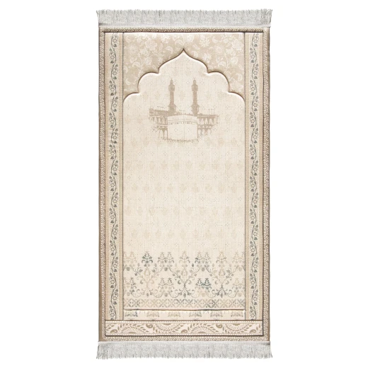 Urban Rugs Makkah Premium Prayer Mat – White