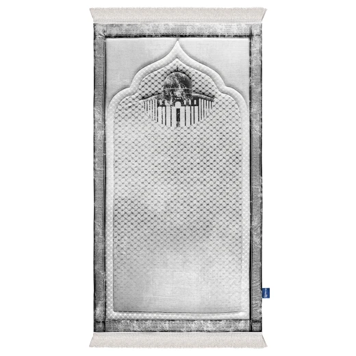 Urban Rugs Palestinian Kufiya Premium Prayer Mat – White