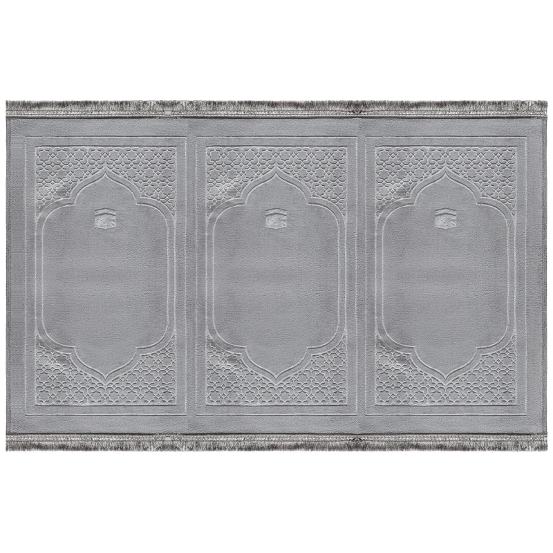Urban Rugs Trio Grey Jama'ah Prayer Mat - Urban Rugs