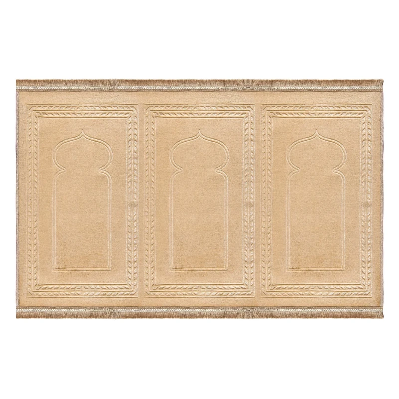Urban Rugs Trio Beige Jama'ah Prayer Mat - Urban Rugs