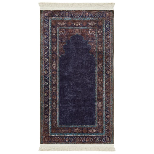 سجادة الصلاة الأندلسية غير مبطنة من أوربان رغز بنسيج الشنيل خفيفة الوزن بتصميم تقليدي 125 × 67 سم سجادة الصلاة الأندلسية غير مبطنة من أوربان رغز بنسيج الشنيل خفيفة الوزن بتصميم تقليدي 125 × 67 سم