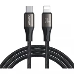 كيبل شحن سريع JOYROOM S A25 من لايتنينج إلى USB C بطول 1.2 متر 30 واط أسود - جوي روم