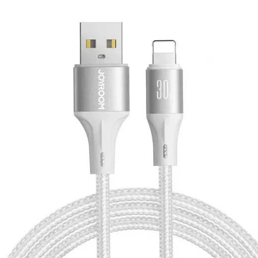 كابل جوي روم S A25 لنقل البيانات والشحن السريع USB A إلى Type C 3 أمبير أبيض كابل جوي روم S A25 لنقل البيانات والشحن السريع USB A إلى Type C 3 أمبير أبيض