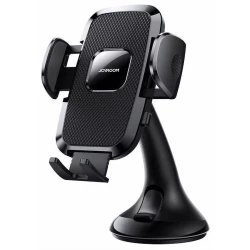 Joyroom Universal Car Phone Holder Mechanical Arm Black JR ZS259 for Smartphones Up to 7 Inches 360 Degree Rotation Secure Grip Easy Installation Stable and Durable