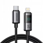 كابل جوي روم S-A16 برو بريزم سلسلة USB-C إلى لايتنينج 1.2 متر أسود - جوي روم
