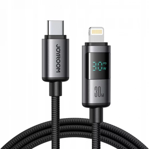 كابل جوي روم S-A16 برو بريزم سلسلة USB-C إلى لايتنينج 1.2 متر أسود كابل جوي روم S-A16 برو بريزم سلسلة USB-C إلى لايتنينج 1.2 متر أسود