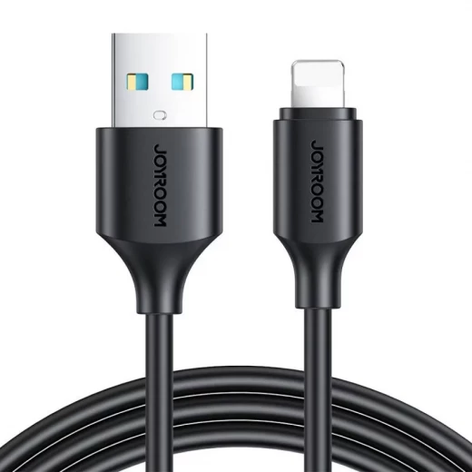 كابل شحن ونقل بيانات USB Lightning من JOYROOM أسود بطول 1 متر لأجهزة iPhone و iPad كابل شحن ونقل بيانات USB Lightning من JOYROOM أسود بطول 1 متر لأجهزة iPhone و iPad