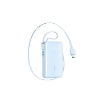 بنك طاقة جوي روم JR PR2L 10000 مللي أمبير في الساعة 35 واط مع كابل USB C مدمج أزرق - جوي روم - Image 6