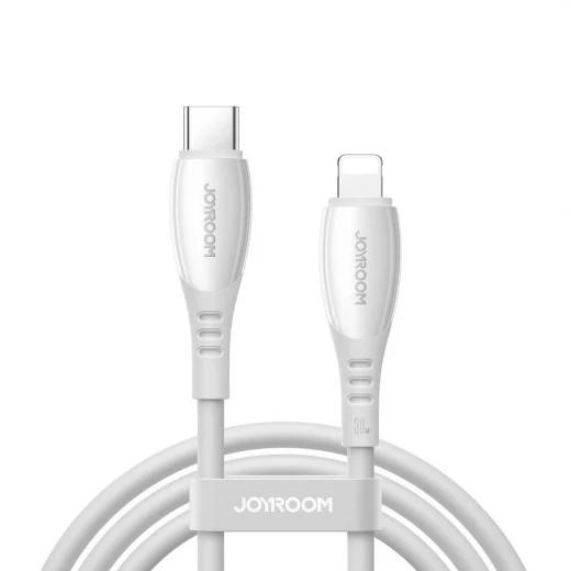 Joyroom S A59 USB C to Lightning Cable 30W Fast Charging 1.2m White Compatible with iPhone 15, 14, 13, 12, iPad Pro, Durable Braided Design Joyroom S A59 USB C to Lightning Cable 30W Fast Charging 1.2m White Compatible with iPhone 15, 14, 13, 12, iPad Pro, Durable Braided Design