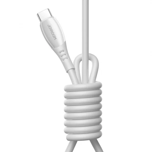 Joyroom S A59 USB C to Lightning Cable 30W Fast Charging 1.2m White Compatible with iPhone 15, 14, 13, 12, iPad Pro, Durable Braided Design - Joyroom - Image 3
