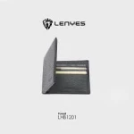 Lenyes LHB1201 Slim Classic Leather Wallet for Men and Women Elegant Black Design - Lenyes