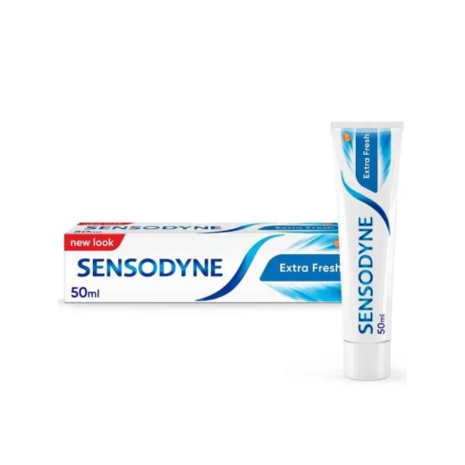 Sensodyne Extra Fresh Toothpaste for Sensitive Teeth, 50ml, Daily Protection - Sensodyne - Image 2