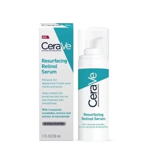 CeraVe Resurfacing Retinol Serum 30ml for Post-Acne Marks and Enlarged Pores