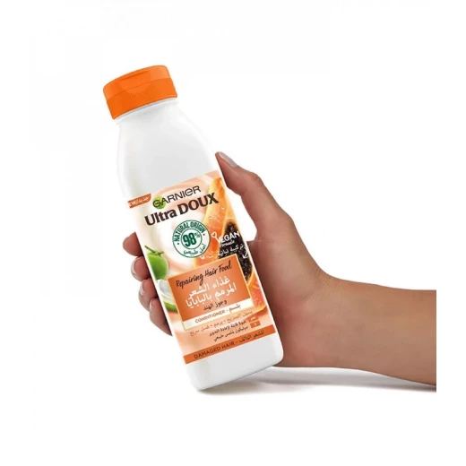 Garnier Ultra Doux Papaya Repairing Conditioner for Damaged Hair 350ml - Garnier - Image 3