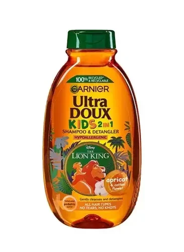 Garnier Ultra Doux 2 in 1 Kids Shampoo and Detangler Apricot and Cotton 400ml Garnier Ultra Doux 2 in 1 Kids Shampoo and Detangler Apricot and Cotton 400ml