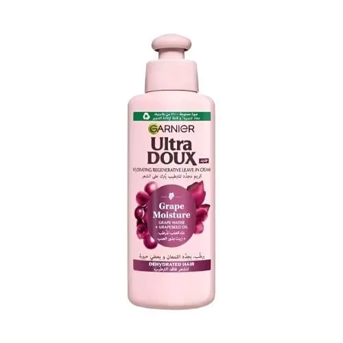 Garnier Ultra Doux Moisturizing Hair Cream with Grape Water and Grape Seed Oil 200ml Garnier Ultra Doux Moisturizing Hair Cream with Grape Water and Grape Seed Oil 200ml