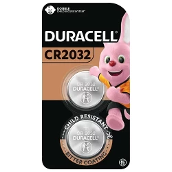 بطارية دوراسيل CR2032 ليثيوم على شكل عملة معدنية 3 فولت، عبوة من 2، طاقة تدوم طويلاً للأجهزة