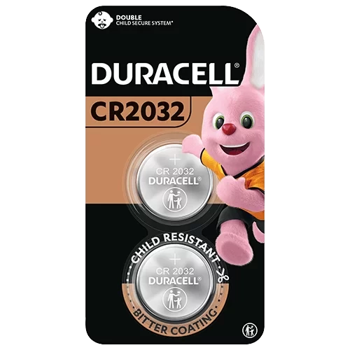 Duracell CR2032 Lithium Coin Battery 3V, Pack of 2, Long-Lasting Power for Devices Duracell CR2032 Lithium Coin Battery 3V, Pack of 2, Long-Lasting Power for Devices