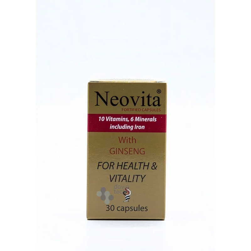 Neovita 30 Cap Dietary Supplement for Comprehensive Health Support Boost Energy, Improve Vitality, Enhance Overall Wellbeing, and Support Immune Function Contains 30 Capsules - Neovit