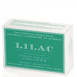 Lilac Seborrheic & Sebum Control Oily Skin Cleansing Bar, Soap Free, 1 Bar
