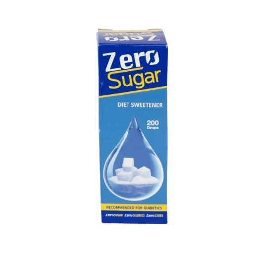Zero Sugar Sweetener 200 Drops, Liquid Sugar Substitute for Sweetening Food and Beverages Without Added Sugar, Helps Reduce Calorie Intake as Part of a Balanced Diet