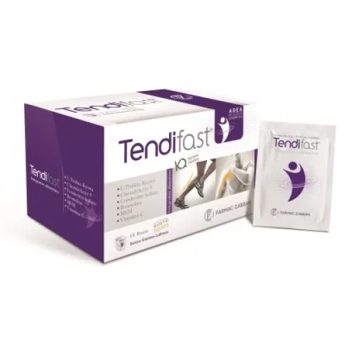 Tendifast 15 Sachets Food Supplement for Joint and Cartilage Support with Type II Collagen, Chondroitin, Hyaluronic Acid, Bromelain, Vitamin C and MSM - Farmac-zabban - Image 2