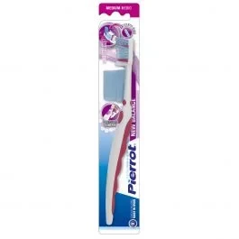 Pierrot New Balance Medium Toothbrush for Kids, Gentle Bristles, Oral Hygiene, 1 Count - Pierrot