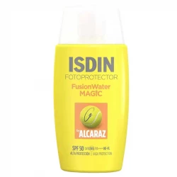 واقي الشمس ISDIN FusionWater Magic SPF50+، حماية واسعة الطيف من الأشعة فوق البنفسجية، تركيبة خفيفة الوزن 50 مل