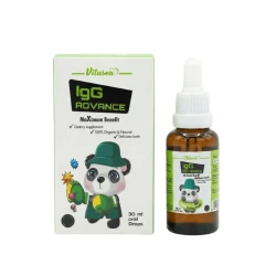 فيتاسيا IgG أدفانس قطرات 30 مل، مكمل غذائي سائل بتركيبة IgG لدعم وظائف الجهاز المناعي والصحة العامة، سهل الاستخدام والجرعات اليومية