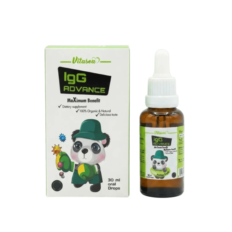 VitaSea IgG Advance Drops 30ml, Liquid Dietary Supplement with IgG to Support Immune System Function and Overall Wellness, Easy Daily Use and Flexible Dosing - Vitasea