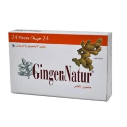 Vaneer Gingero Lemon Candy 24 Tablets, Natural Vitamins Supplement for Soothing Throat & Boosting Immunity, Delicious & Convenient Pocket Pack for Daily Wellness