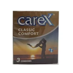 Carex Classic Comfort Condoms 3 Count, Natural Latex, for Enhanced Pleasure