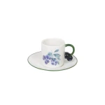 Fruit Design Coffee Cups & Saucers | SOLECASA | Blueberry | 6 mug - Solecasa