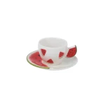 Fruit Design Coffee Cups & Saucers | SOLECASA | Watermelon | 6 mug - Solecasa
