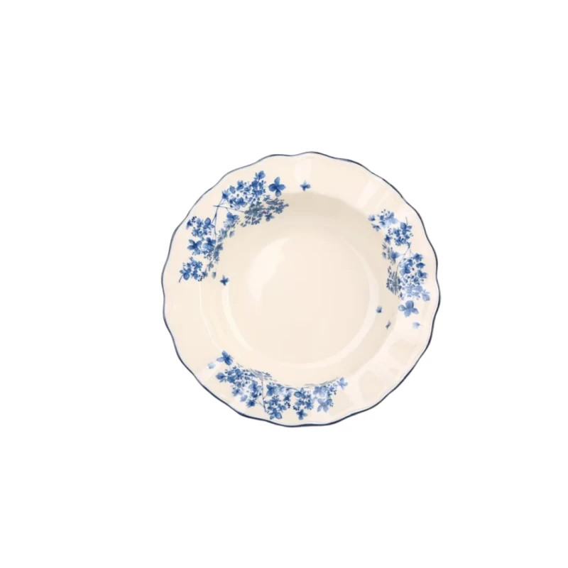 SOLECASA Serving Plate Set | 3 piece | 8.5 inch | Deep dish - Light Blue - Solecasa