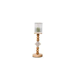 Home Decor Wooden Candle Holder Set – 3 Pieces