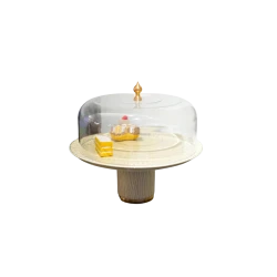 Jalasat Cake Serving Dish with Lid (Cream)